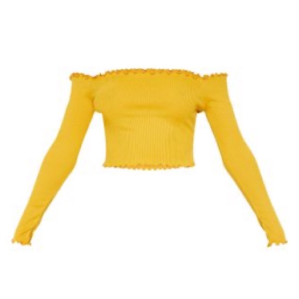 Off shoulder crop top